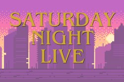 pink cityscape saturday night live